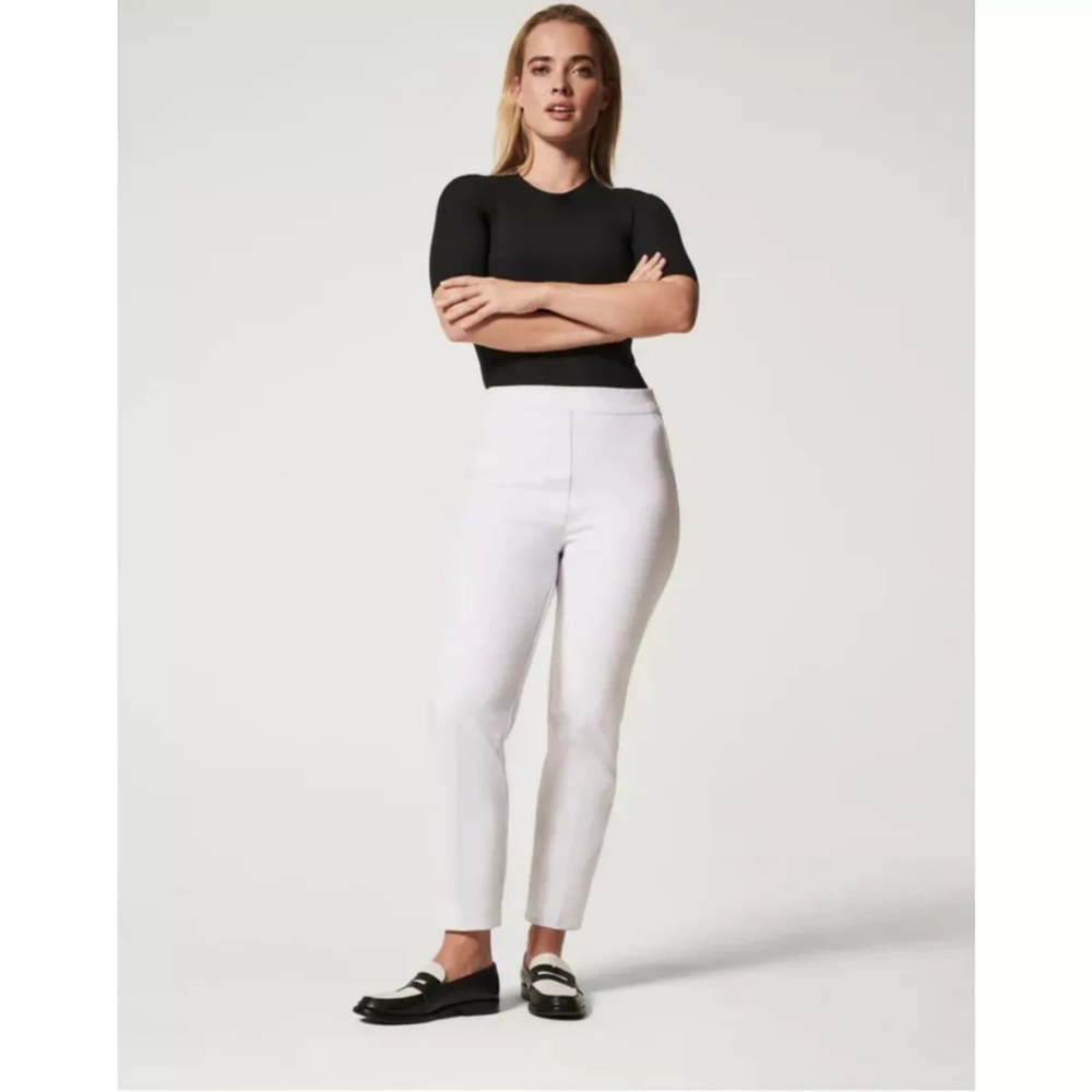 NWT Spanx Slim Straight Pant in Classic White